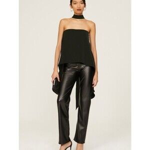 $325 Sachin & Babi Black Blythe Halter Top Size 6 NWT